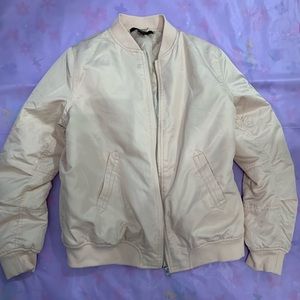 blush pink puffer jacket 🌸